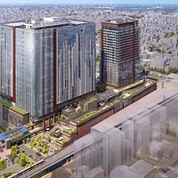 大井町駅前で進む大規模再開発「OIMACHI TRACKS」は、2026年3月に開業予定。TOHOシネマズやホテル、レジデンス、約80店舗の商業施設が入居する予定だ。(写真/OIMACHI TRACKSまちびらきPR事務局提供) 大井町駅前で進む大規模再開発「OIMACHI TRACKS」は、2026年3月に開業予定。TOHOシネマズやホテル、レジデンス、約80店舗の商業施設が入居する予定だ。(写真/OIMACHI TRACKSまちびらきPR事務局提供)