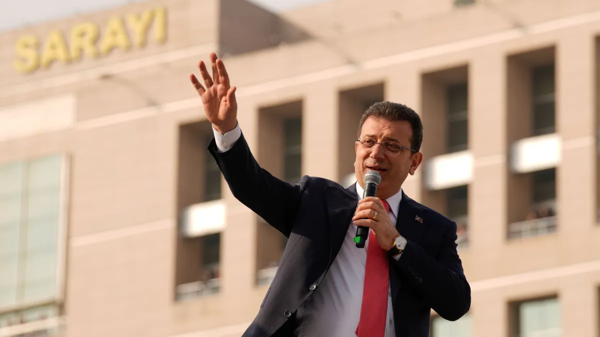 現任伊斯坦堡(Istanbul)市長伊瑪莫魯(Ekrem Imamoğlu)。(美聯社)