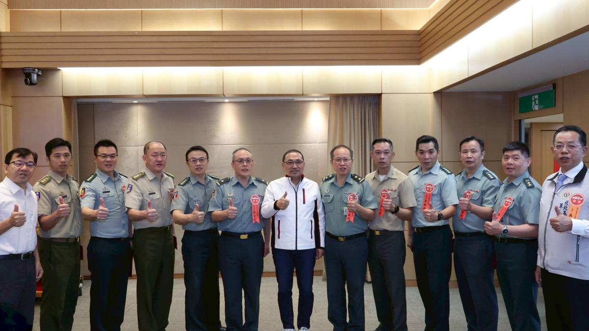 端午節前夕感謝國軍守護家園 侯友宜致贈慰勞金向10個駐軍單位致意