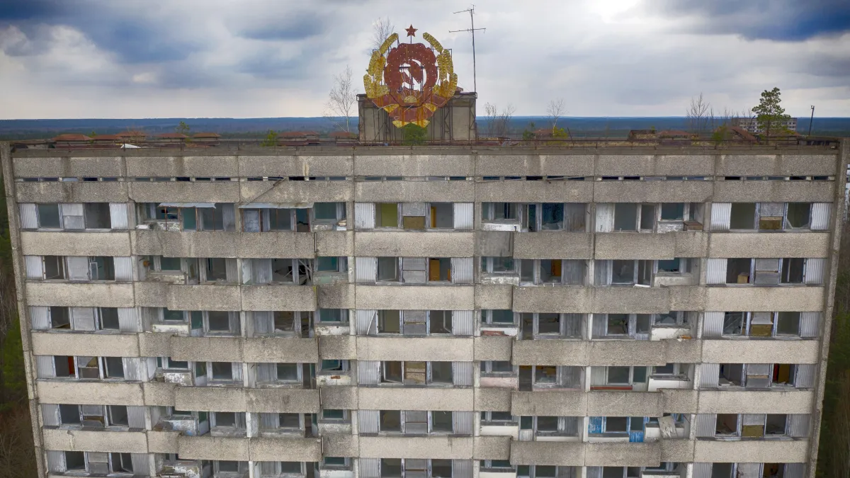 2022年2月24日,烏克蘭戰爭爆發,車諾比(Chernobyl)核電廠遺址遭俄軍攻佔(AP)