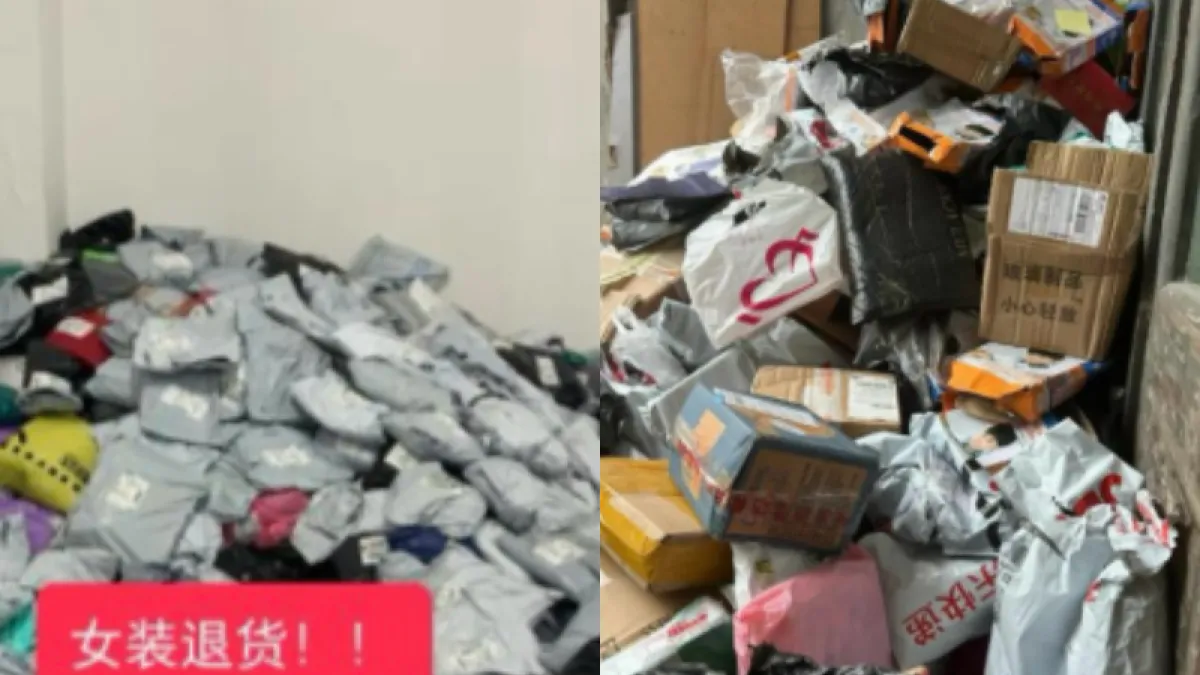 雙11購物節卻引發大量退貨潮。(圖/翻攝自微博)