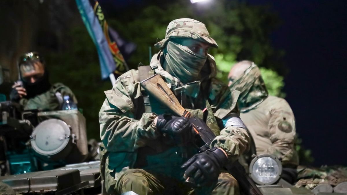 2023年6月24日,瓦格納集團準備撤離羅斯托夫。(美聯社) 2023年6月24日,瓦格納集團準備撤離羅斯托夫。(美聯社)