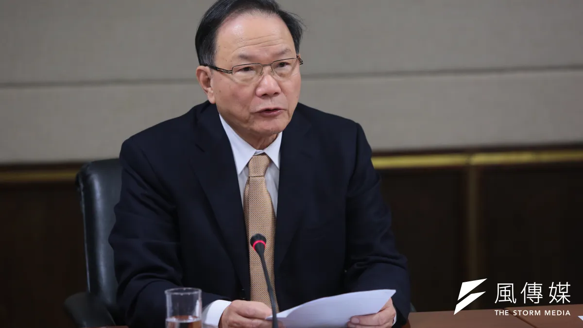 台塑集團旗下4大公司台塑、南亞、台化及台塑石化6日舉行4月業績及後續經營展望說明會。圖為台塑公司董事長林健男。(資料照,顏麟宇攝)
