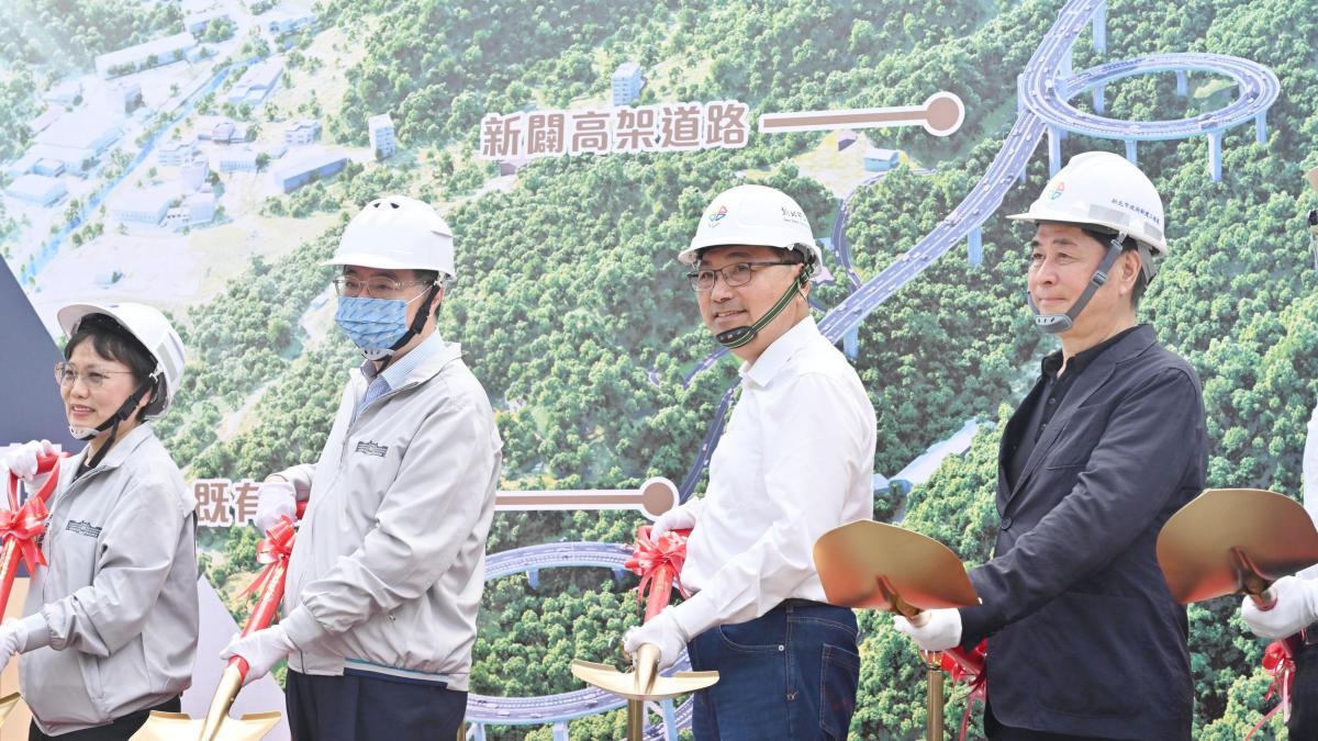 林口、八里行動治理105市道改善新闢工程開工 侯友宜:串聯「雙港」帶動產業發展