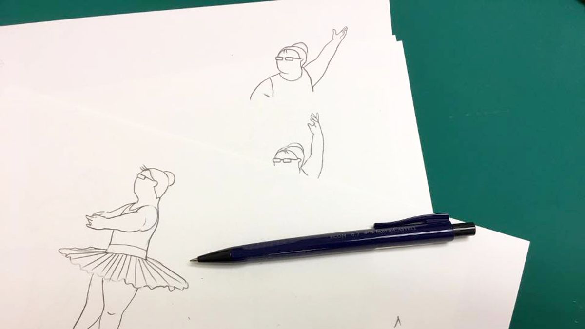 插畫家《芭蕾群陰》,以自然畫風呈現多年習舞心得。(圖/Ballet Monsters芭蕾群陰@facebook) 插畫家《芭蕾群陰》,以自然畫風呈現多年習舞心得。(圖/Ballet Monsters芭蕾群陰@facebook)