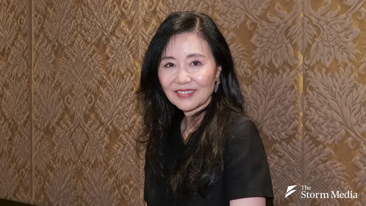 Jeannie Cho Lee, Asia's first Master of Wine, during an exclusive interview with Storm Media's English-language site and 1%Style on September 13, 2026. (Photo: Tsai Chin-chieh)