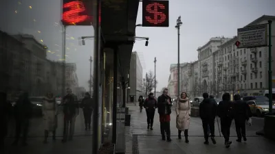 2022年烏克蘭戰爭,恐將使俄羅斯經濟大幅衰退(AP)