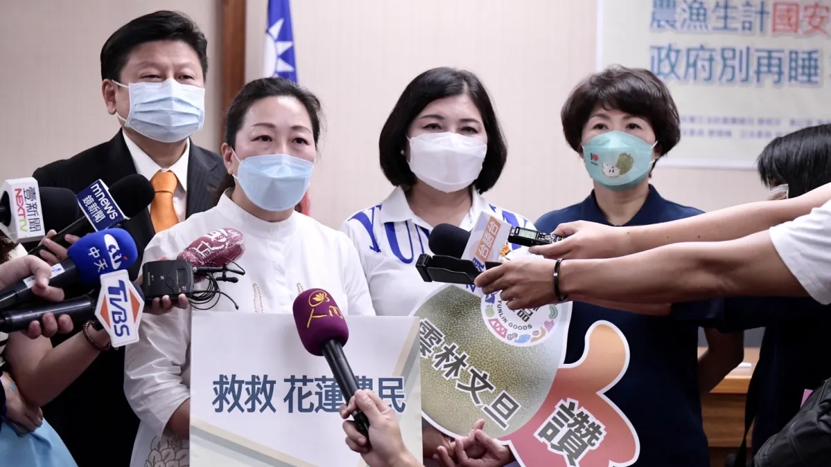 花蓮縣長徐榛蔚北上力挺農民,呼籲國家切莫忽視農漁民生計。(圖/花蓮縣政府行研處提供)