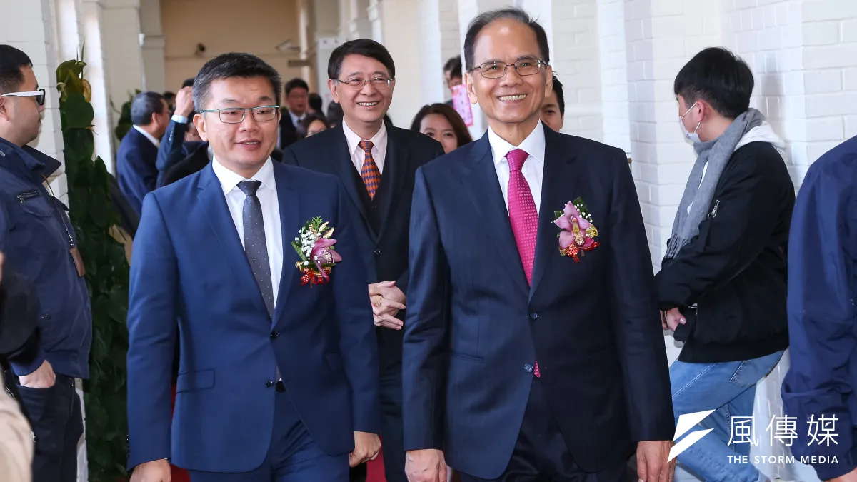 立法院長游錫堃(右)今(4)日向立法院前院長蘇嘉全拜年請益。(資料照,顏麟宇攝)