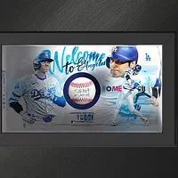 大谷翔平のドジャース初本塁打を記念した直筆漢字サイン入りボールが、「OHTANI DAY」第5弾として限定抽選販売される。(™/© 2025 MLB) 大谷翔平のドジャース初本塁打を記念した直筆漢字サイン入りボールが、「OHTANI DAY」第5弾として限定抽選販売される。(™/© 2025 MLB)