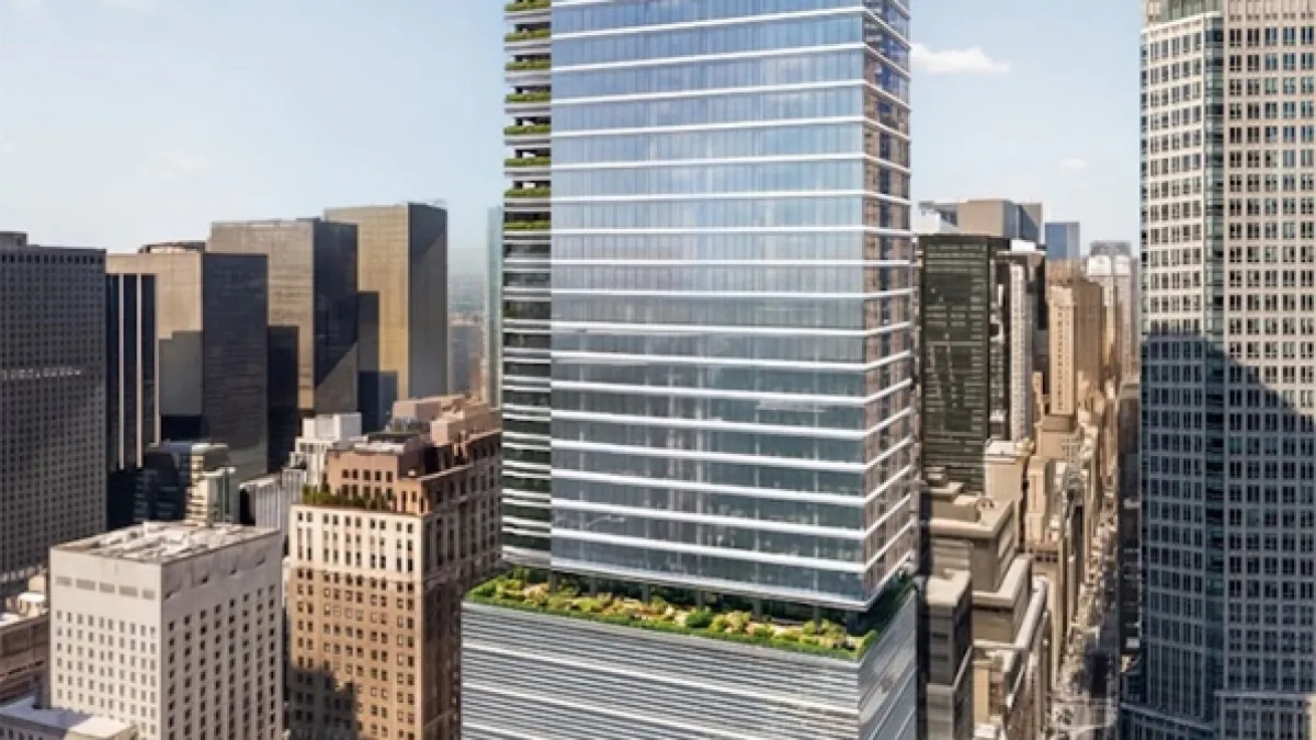 森ビルはニューヨークの最大手不動産会社SL Greenと共同で、同社初となる米国での超高層オフィス再開発事業「346 Madison Avenue」プロジェクトを始動させた。(写真/森ビル提供)