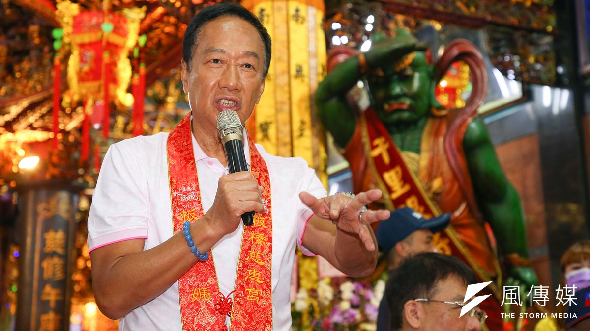 對於民調支持度墊底,郭台銘表示,自己的隱性選民很多。(資料照,顏麟宇攝) 對於民調支持度墊底,郭台銘表示,自己的隱性選民很多。(資料照,顏麟宇攝)