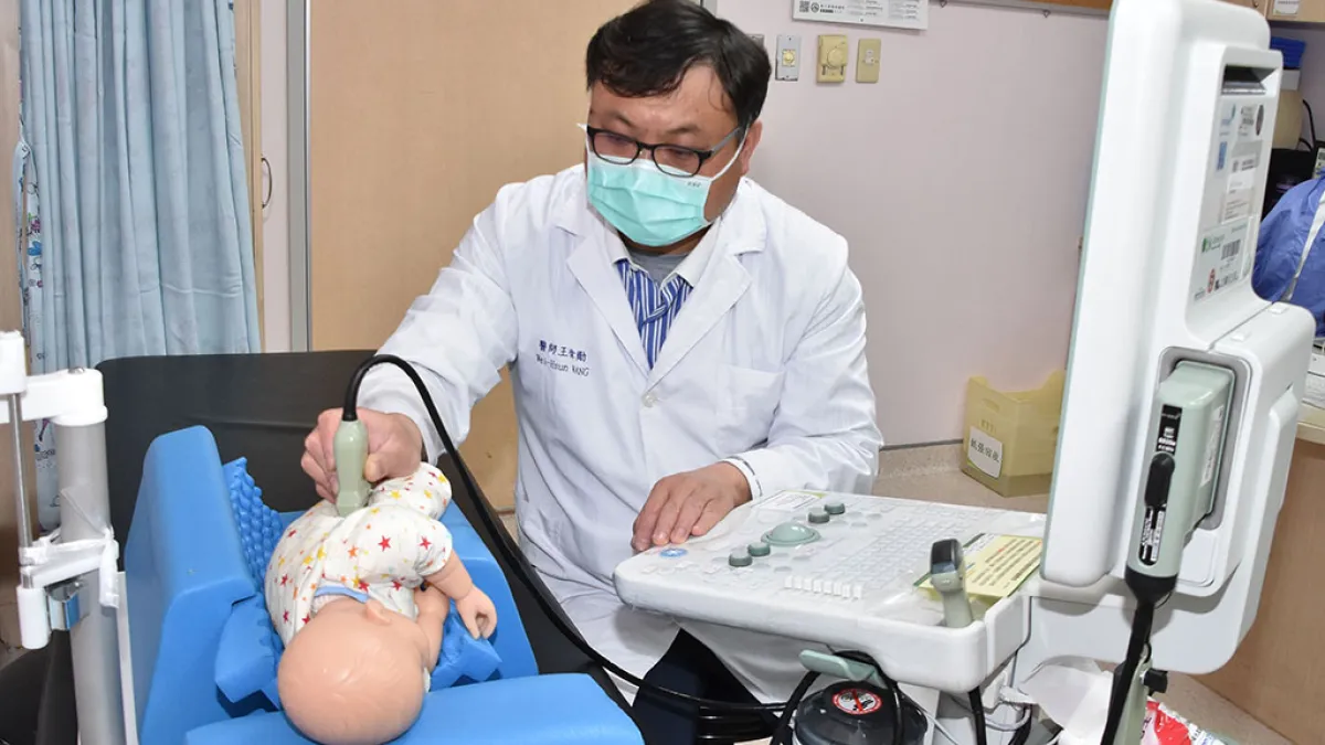 幼兒6個月齡之前的髖關節發育不良篩檢,目前公認最有效的工具就是超音波。(取自彰化基督教醫院官網)