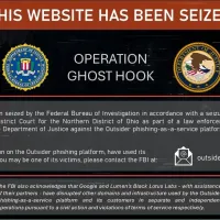 The FBI's domain seizure notice for Operation Ghost Hook, taken down in coordination with Google and Lumen Technologies. (FBI) The FBI's domain seizure notice for Operation Ghost Hook, taken down in coordination with Google and Lumen Technologies. (FBI)