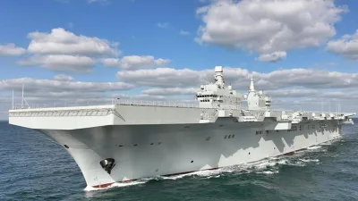 共軍四川艦。(資料照,翻攝央視視頻)