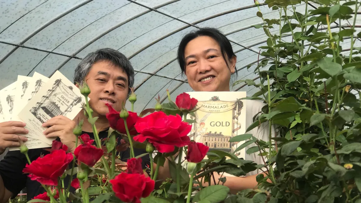22年辛苦有成,連兩年獲得世界果醬大賽金獎、雙金獎肯定。(郭恩綺提供)