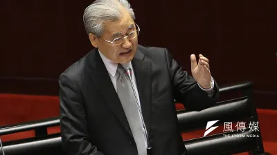 行政院長毛治國17日表示,達賴訪台要考量國家整體利益。(吳逸驊攝)