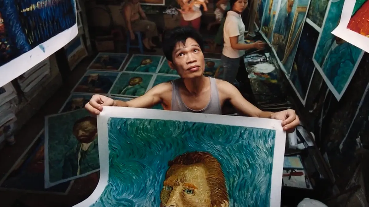 位於深圳的「大芬村」,全村上下,都是油畫工人。(圖/截至YouTube) 位於深圳的「大芬村」,全村上下,都是油畫工人。(圖/截至YouTube)