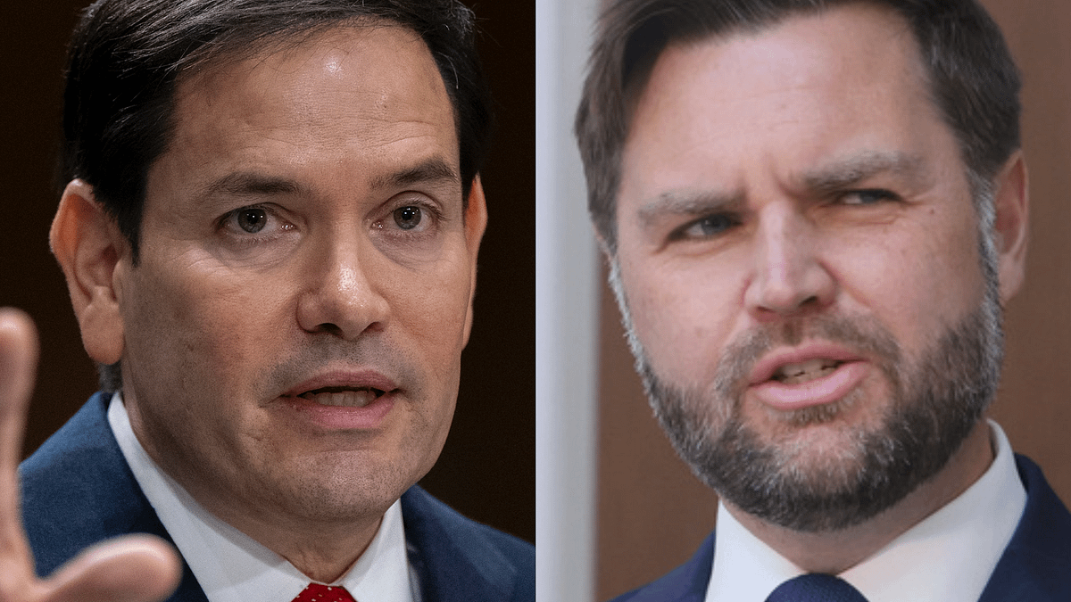 米国国務長官ルビオ(左)と副大統領JDヴァンス(右)。 米国国務長官ルビオ(左)と副大統領JDヴァンス(右)。