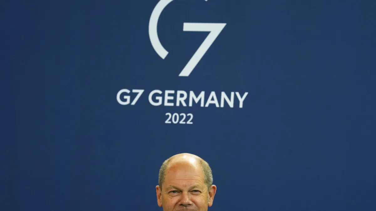2022年6月15日,德國總理蕭爾茨。(美聯社)