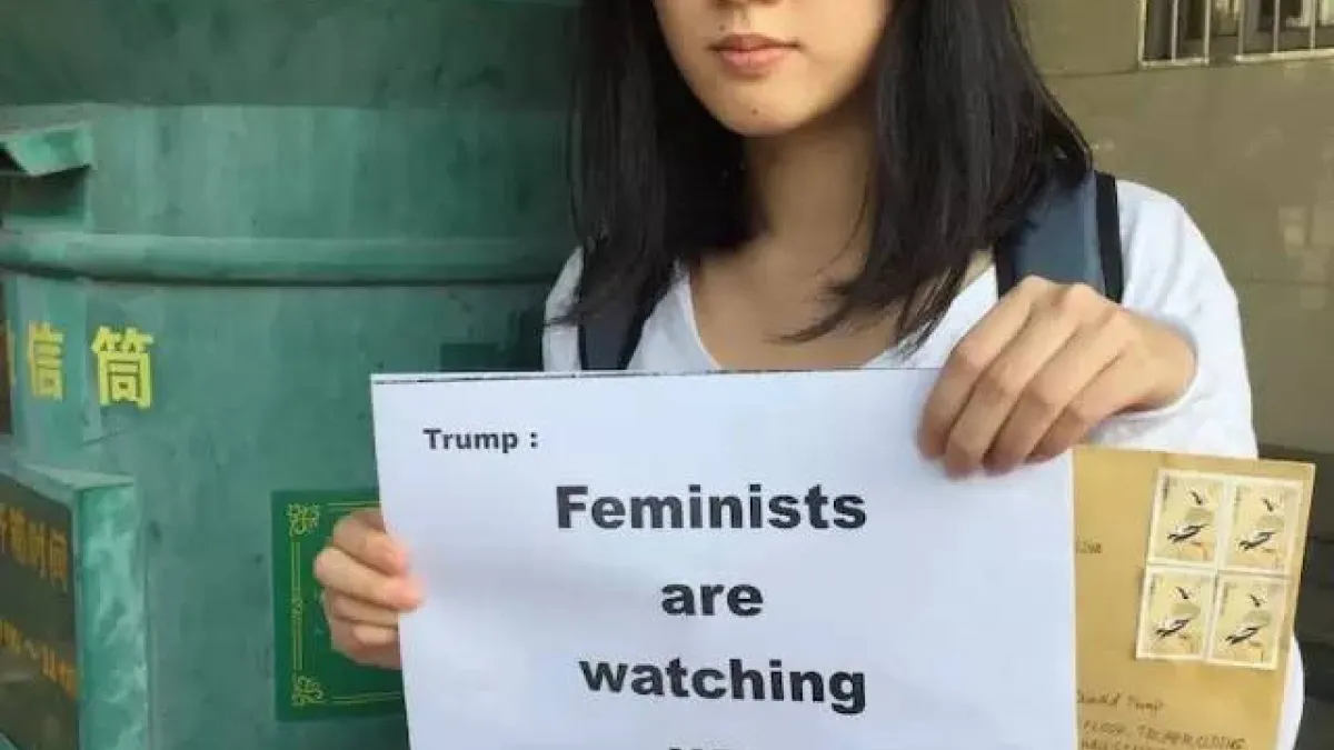 中國女權活動人士鄭楚然致函美國當選總統川普,警告他不要有「性別歧視言行」。 (取自網路)
