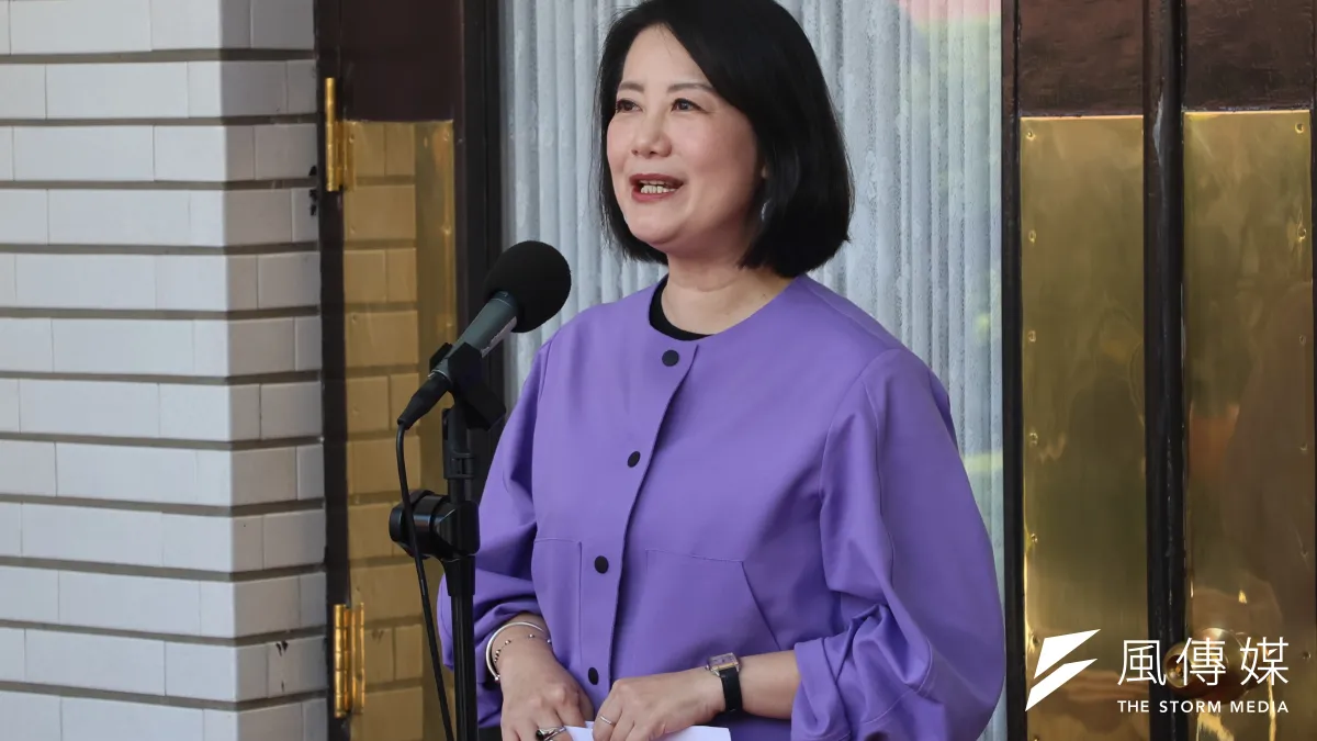 民進黨立委吳思瑤批評國民黨擬提案修法恢復公投綁大選,是「聽不到民意」。(柯承惠攝)