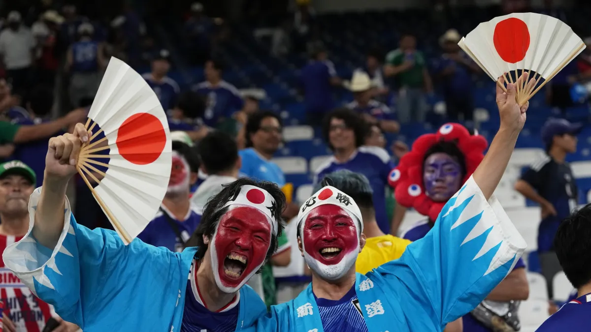 2026世界盃的日本球迷。(美聯社)