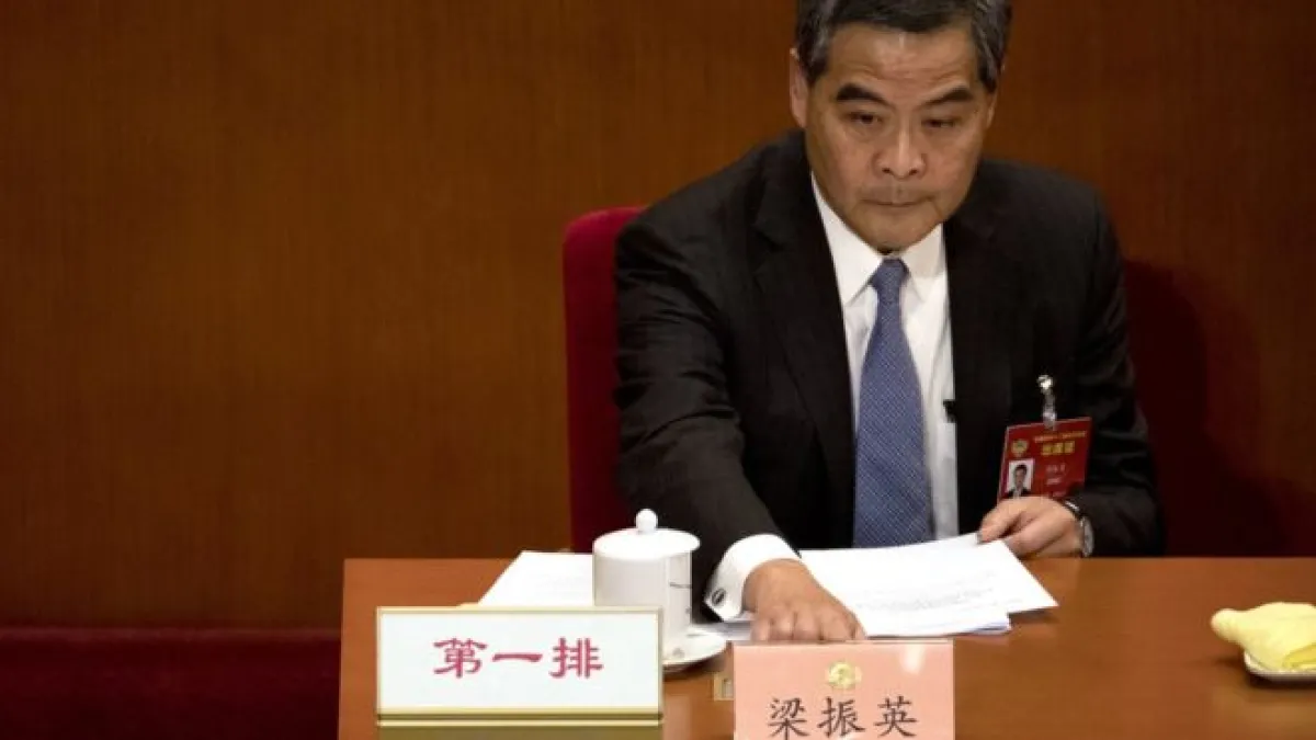 梁振英在當選後即刻上任,就坐政協副主席席位。(BBC中文網)