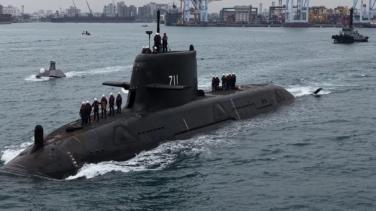 台灣首艘國造潛艦「海鯤號」測試期間風波不斷,她能否成功執行任務各界矚目。(資料照,台船提供) 台灣首艘國造潛艦「海鯤號」測試期間風波不斷,她能否成功執行任務各界矚目。(資料照,台船提供)