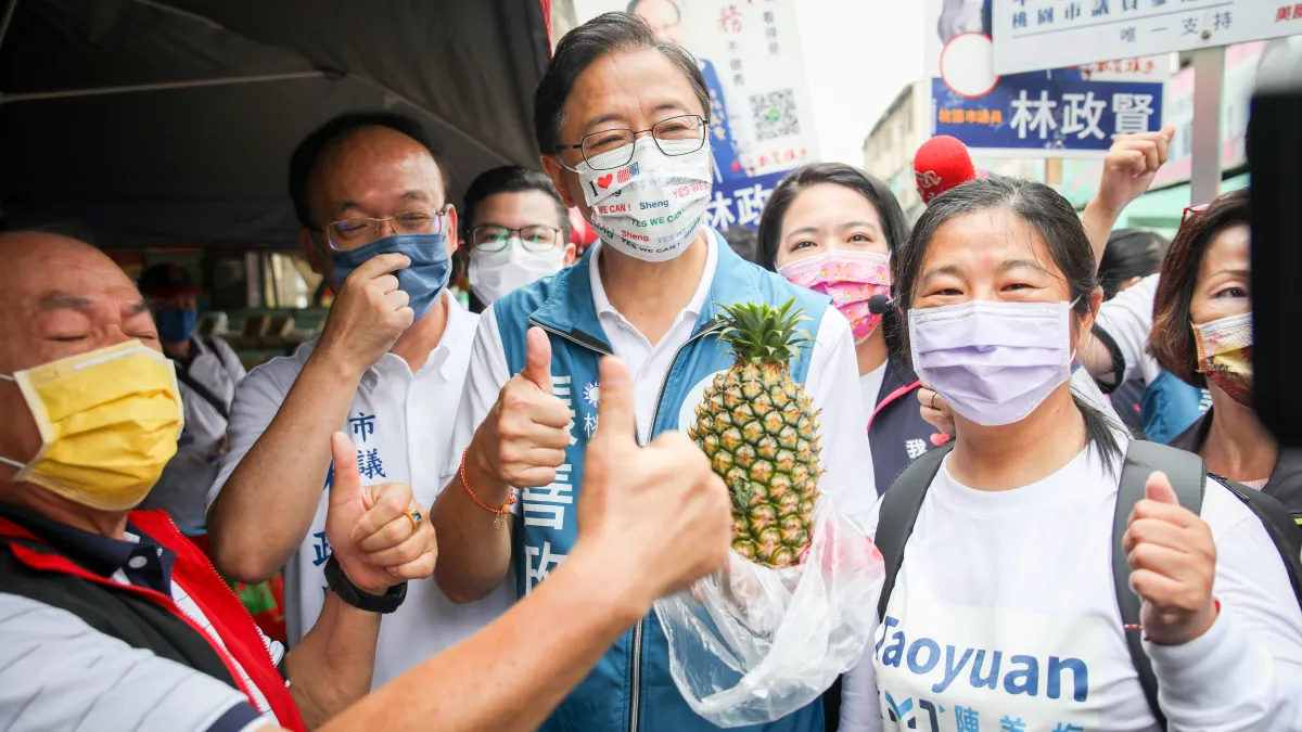 國民黨桃園市長參選人張善政十二年前全職宏碁的政府計畫案也被指控涉及抄襲。(張善政辦公室提供)
