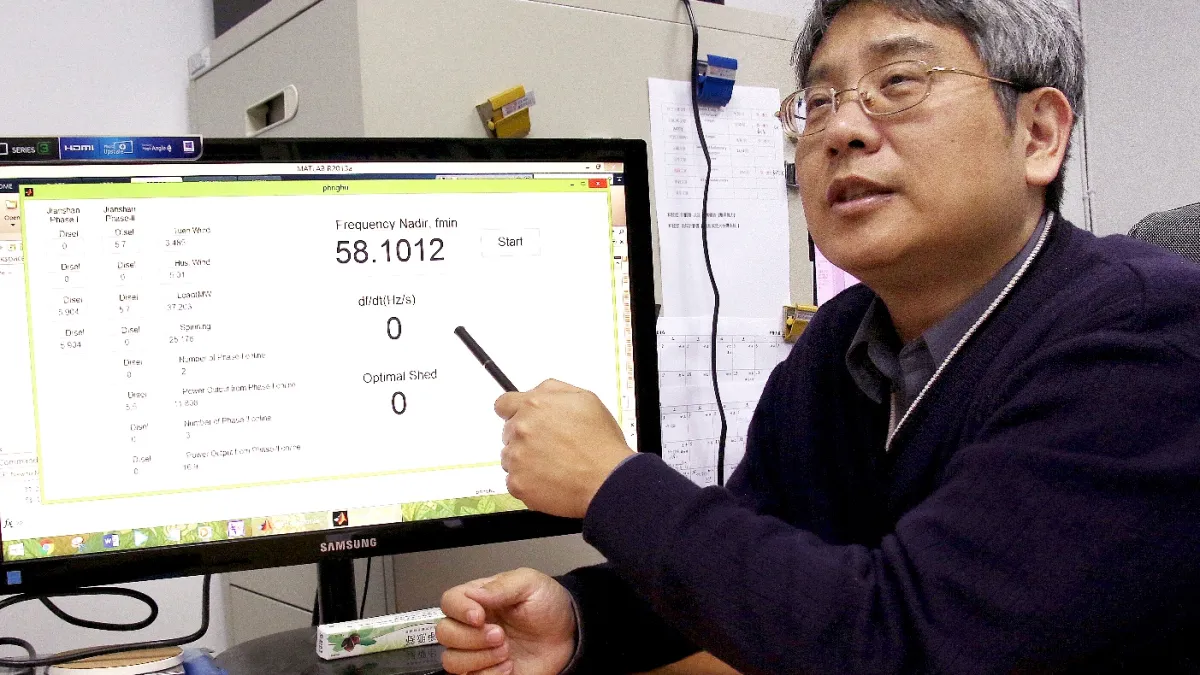 精確調整供電量 吳元康副教授首創「離島電力防禦系統」
