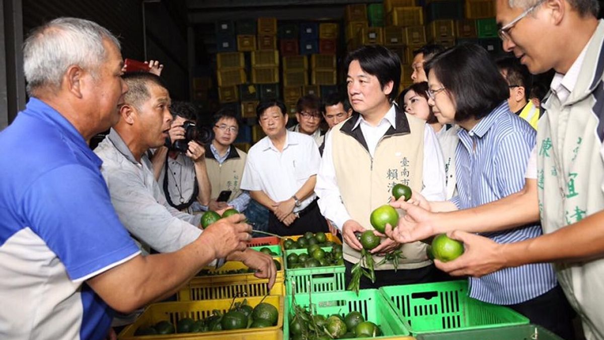 台南市長賴清德陪同蔡英文總統勘災。(取自蔡英文臉書) 台南市長賴清德陪同蔡英文總統勘災。(取自蔡英文臉書)