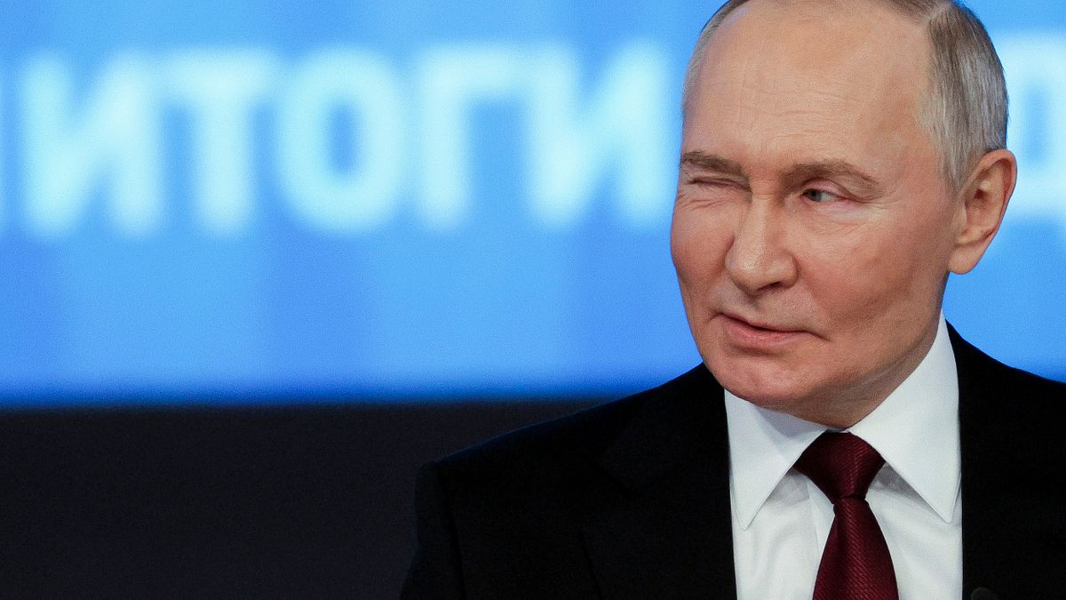 2024年12月19日,俄羅斯總統普京舉行年度記者會。(美聯社) 2024年12月19日,俄羅斯總統普京舉行年度記者會。(美聯社)