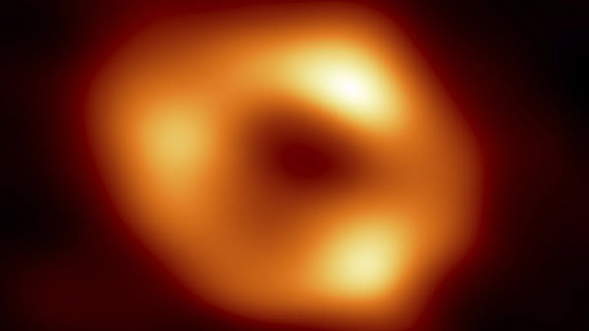 位於銀河系中心的超大質量黑洞「人馬座A*(Sagittarius A*,Sgr A*)」(AP)