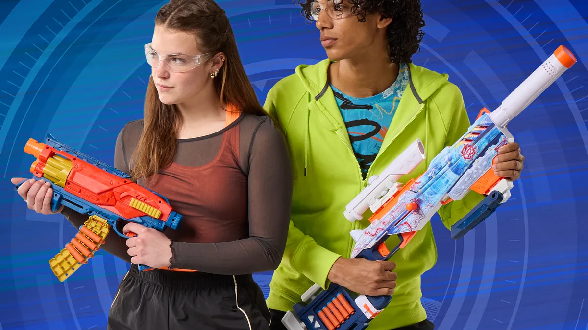 ハズブロジャパンは、米国発の人気シューティングトイ「ナーフ」から新シリーズ「ナーフ ロードアウトブラスター」全4種を、7月4日より全国の玩具店や量販店、オンラインストアにて発売開始した。(©2025 Hasbro. All Rights Reserved) ハズブロジャパンは、米国発の人気シューティングトイ「ナーフ」から新シリーズ「ナーフ ロードアウトブラスター」全4種を、7月4日より全国の玩具店や量販店、オンラインストアにて発売開始した。(©2025 Hasbro. All Rights Reserved)
