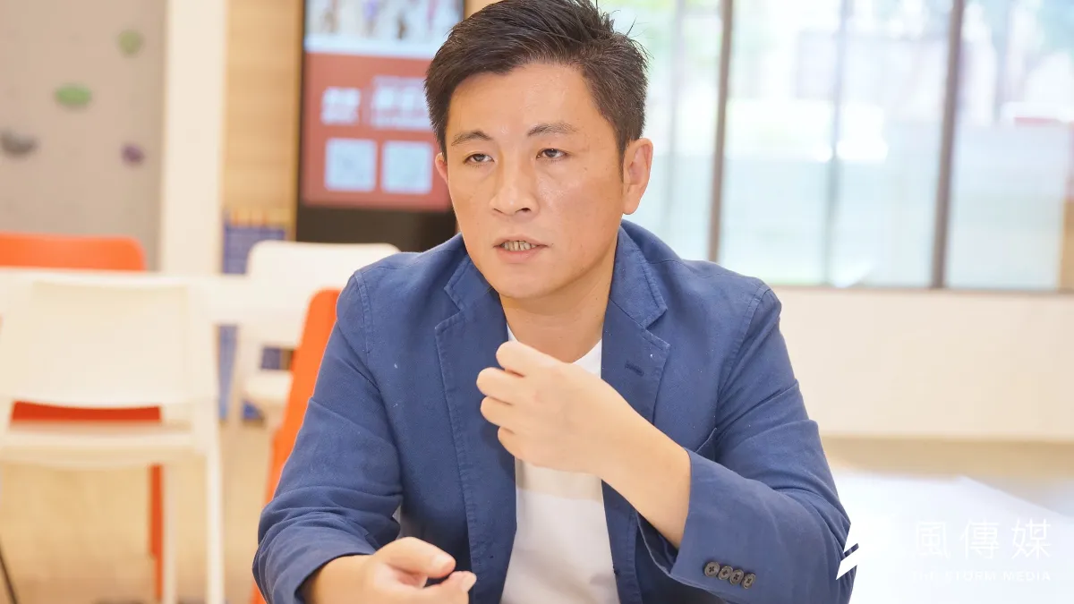 民進黨祕書長到新竹市與民進黨新竹市立委參選人鄭宏輝對談。(資料照片,盧逸峰攝)