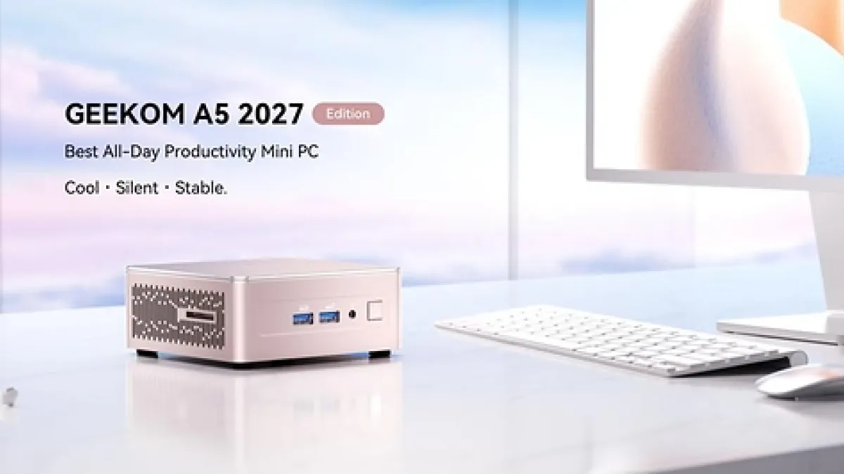 GEEKOM Launches A5 2027 Edition Mini PC, Built for Productivity That Lasts