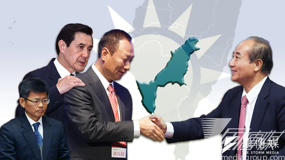 馬王政爭後,立法院長王金平稍早婉拒掛名國民黨高雄市長候選人楊秋興(左一)總部,後是鴻海集團總裁郭台銘受總統馬英九之託出面,王金平才首肯。(林韶安、余志偉攝/風傳媒合成)
