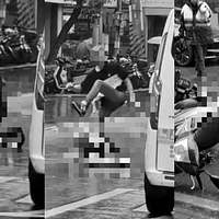 有家暴前科的謝男持刀追砍姊妹倆。(圖/記者爆料網) 有家暴前科的謝男持刀追砍姊妹倆。(圖/記者爆料網)