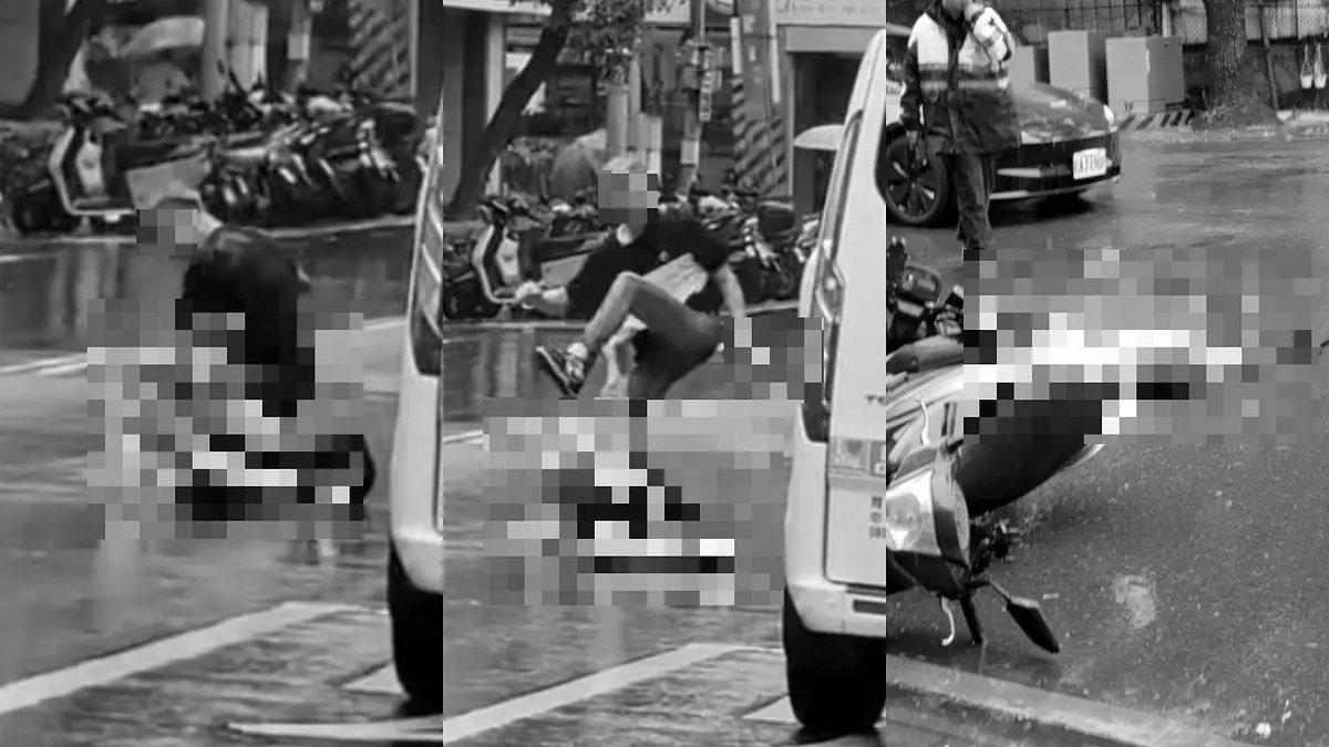 有家暴前科的謝男持刀追砍姊妹倆。(圖/記者爆料網) 有家暴前科的謝男持刀追砍姊妹倆。(圖/記者爆料網)