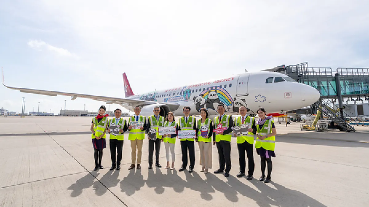 Hong Kong Airlines × Ocean Park Panda Friends Livery Aircraft Receives Comprehensive Upgrade
