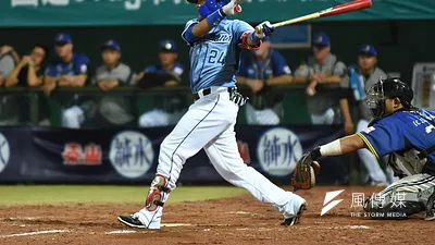 陳凱倫全場5個打數繳出3支安打,獲選為本場比賽的MVP。(資料照,王永志攝)
