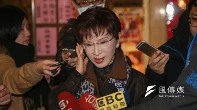 國民黨主席洪秀柱訪台南市議會國民黨黨團,談到台南市長參選人選,許多議員屬意「柯P模式」。(資料照,陳明仁攝)