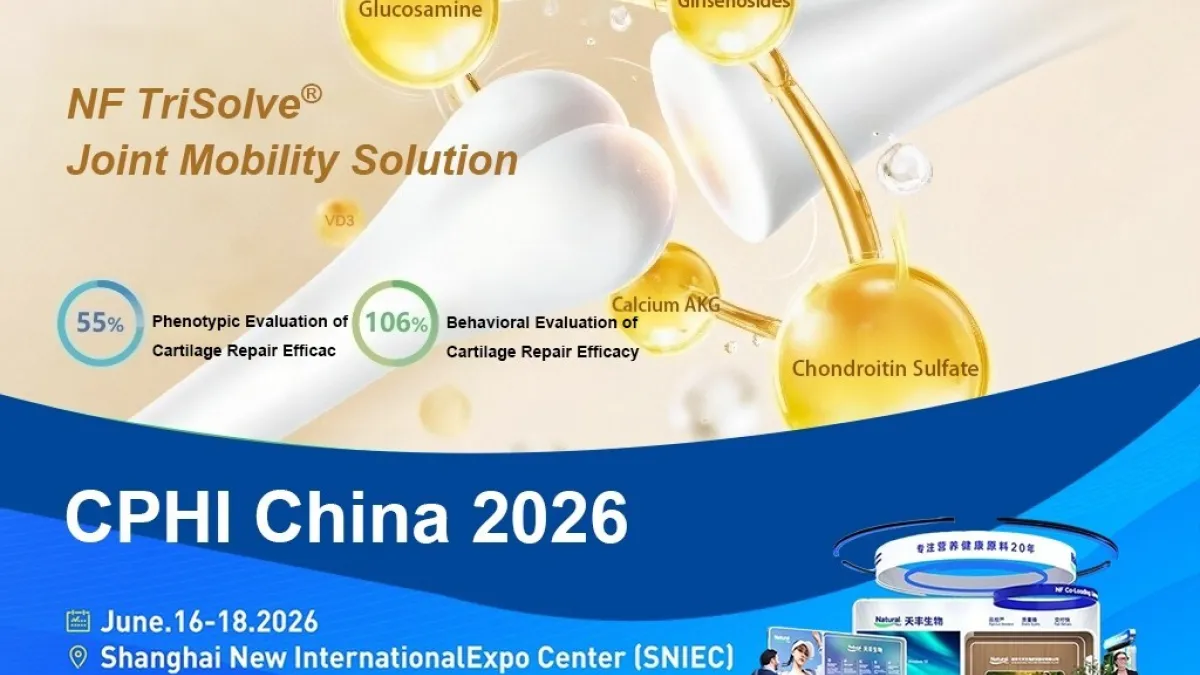 Natural Field Announces New Cartilage Health Research Findings Ahead of CPHI China 2026