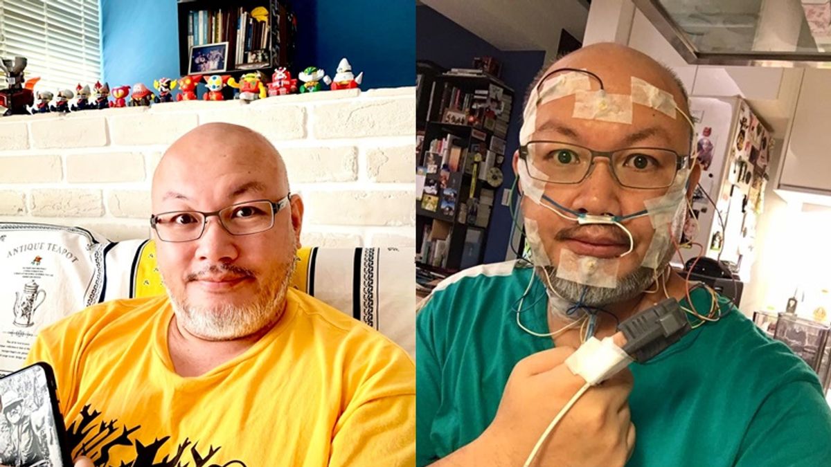 劉亮佐罹患睡眠呼吸中止症。(圖/翻攝自FB/劉亮佐) 劉亮佐罹患睡眠呼吸中止症。(圖/翻攝自FB/劉亮佐)