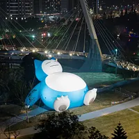 ▲《驚見!塘緣カビゴン!》は台湾ランタンフェスティバルとポケモンの初コラボ作品であり、青塘園にて12メートルの巨大カビゴンを展示し、カビゴンが心地よく休息している様子を表現している。(画像/桃園市政府提供) ▲《驚見!塘緣カビゴン!》は台湾ランタンフェスティバルとポケモンの初コラボ作品であり、青塘園にて12メートルの巨大カビゴンを展示し、カビゴンが心地よく休息している様子を表現している。(画像/桃園市政府提供)