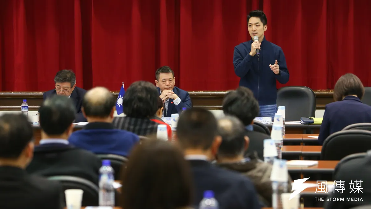 國民黨書記長蔣萬安20日出席「立法實務研討會」,表示在立法院新會期,面對議題要「快、狠、準」。(顏麟宇攝)