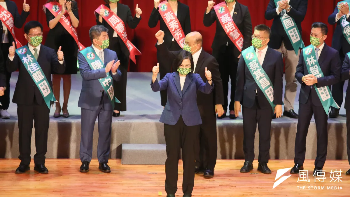 民進黨年底選戰佈局一塌糊塗。圖為民進黨全代會。(柯承惠攝)