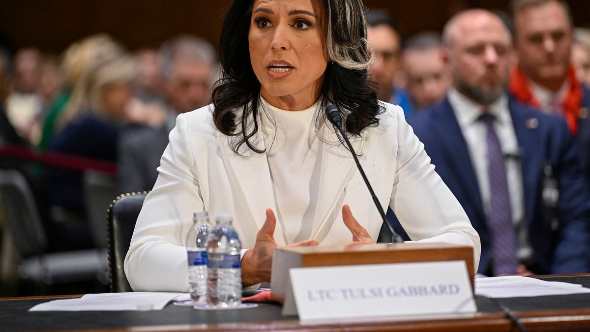 2025年1月30日,美國國家情報總監提名人加巴德出席參院的人事聽證會。(美聯社) 2025年1月30日,美國國家情報總監提名人加巴德出席參院的人事聽證會。(美聯社)