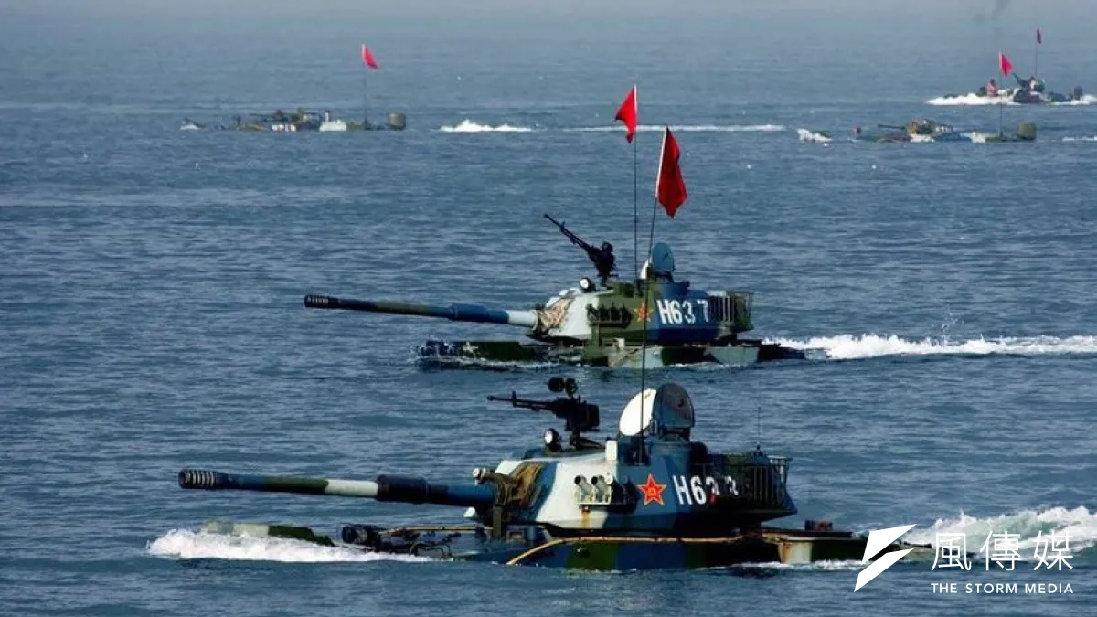 解放軍在山東半島進行的登陸演習(取自網路)